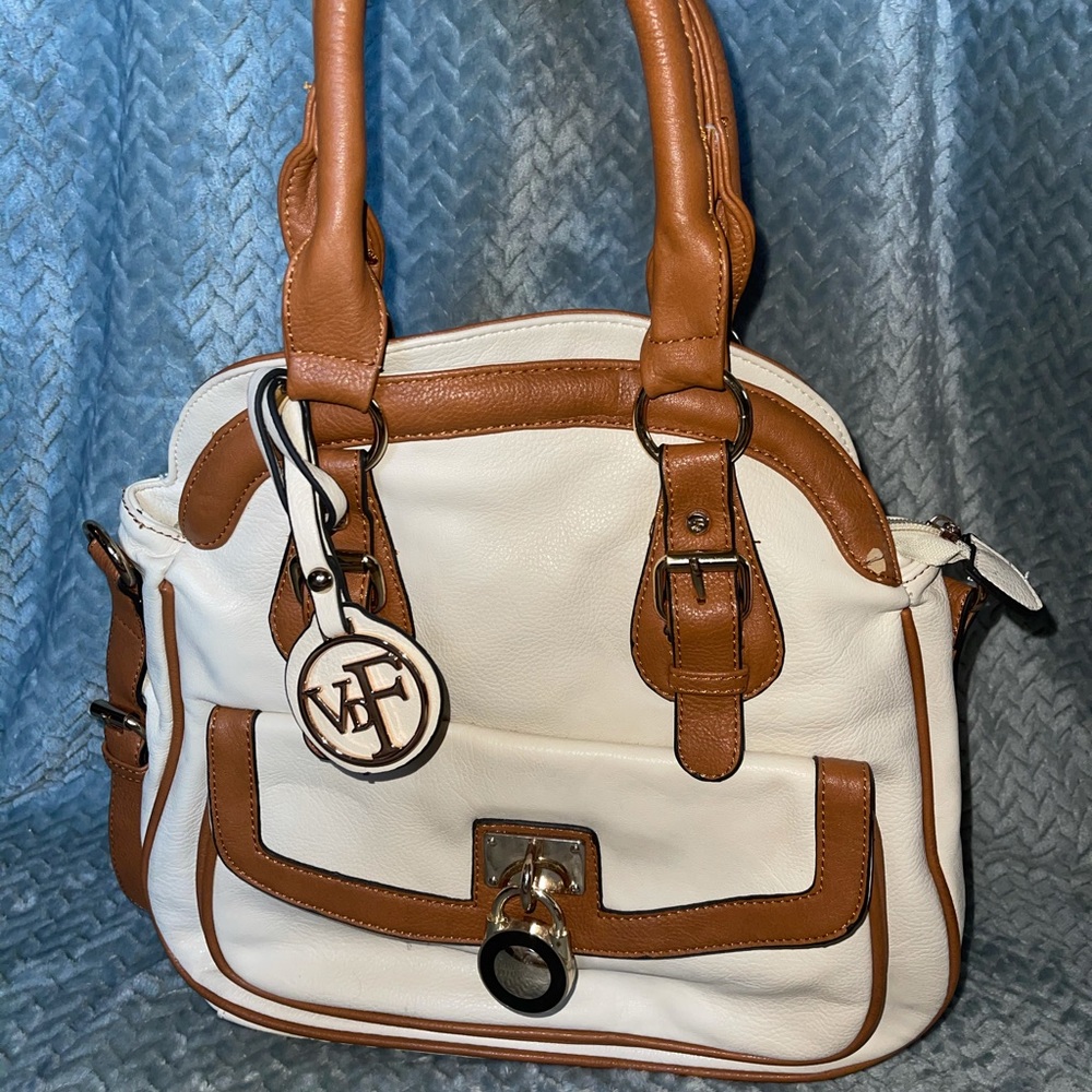White/Brown Handbag
